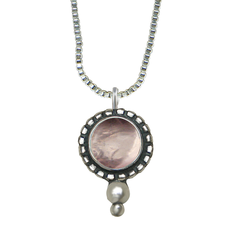 Sterling Silver Little Rose Quartz Pendant Necklace